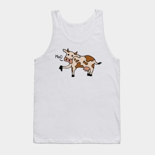 Moo / Boo Cow Thumbs Down Tank Top